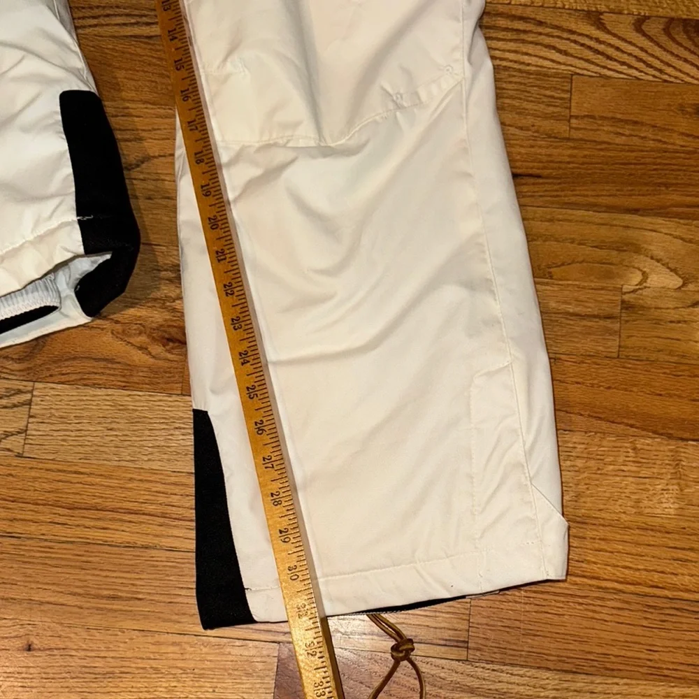 Columbia-White Winter Ski/sports Pants with Snow Cuffs Youth 18/20‎